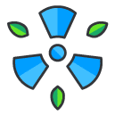 nuclear Filled Outline Icon