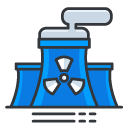 nuclear power Filled Outline Icon