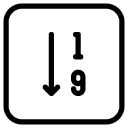 numberical list line Icon