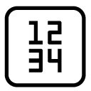nummerical line Icon