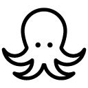 octopus line Icon