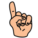 one finger Doodle Icons