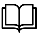 open book pages line Icon