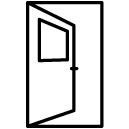 open door line Icon