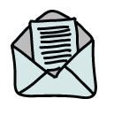 open mail Doodle Icon