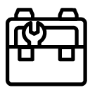 open toolbox one line Icon