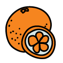 orange Doodle Icons