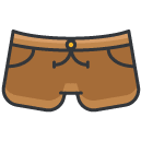 shorts Filled Outline Icon