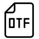 otf file line Icon