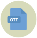 ott Flat Round Icon
