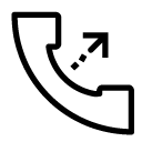 outgoing call line Icon