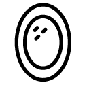 oval mirror line Icon