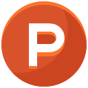 p Flat Icon