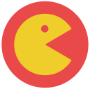 pacman Flat Round Icon
