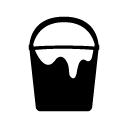 paint bucket glyph Icon