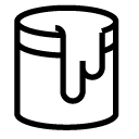 paint bucket line Icon