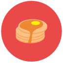 pancake Flat Round Icon