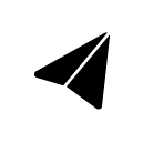 paper plane_1 glyph Icon