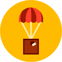 parachute save flat Icon