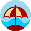 parasol flat Icon