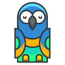 parrot Filled Outline Icon