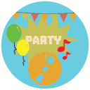 party flat Icon