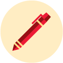 pen flat Icon