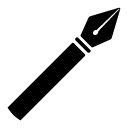 pen glyph Icon