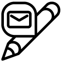 pencil message line Icon