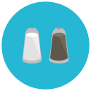 pepper salt Flat Round Icon