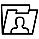 personal folder line Icon