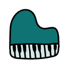 piano Doodle Icon