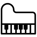 piano line Icon