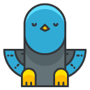 pidgeon Filled Outline Icon