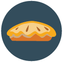 pie Flat Round Icon