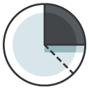 pie graph Filled Outline Icon