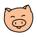 pig Doodle Icons
