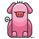 pig Filled Outline Icon