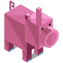 pig Isometric Icon