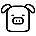 pig line Icon