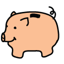piggy bank Doodle Icons