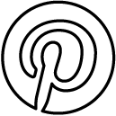 pinterest line Icon