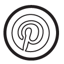 pinterest line Icon