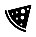 pizza slice glyph Icon