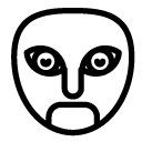 plain mask line Icon