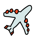 plane Doodle Icons
