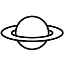 planet line Icon