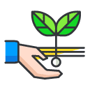 planting Filled Outline Icon