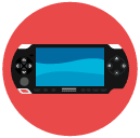 playstation portable Flat Round Icon