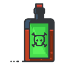 poison Filled Outline Icon